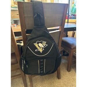 Pittsburgh Penguins NHL Black Sling Bag Backpack Official Licensed Product